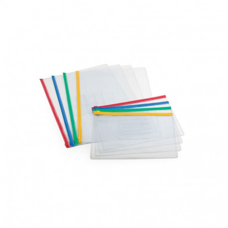 Folder Forpus, A4, with various zipper, transparent
