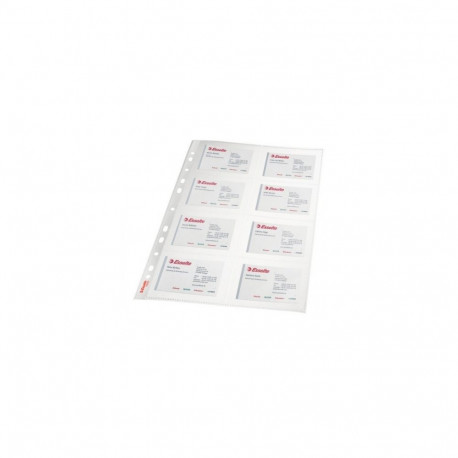 Sleeve Esselte, A4, 105 microns, for business cards, 8 pockets 10pcs. 0810-004