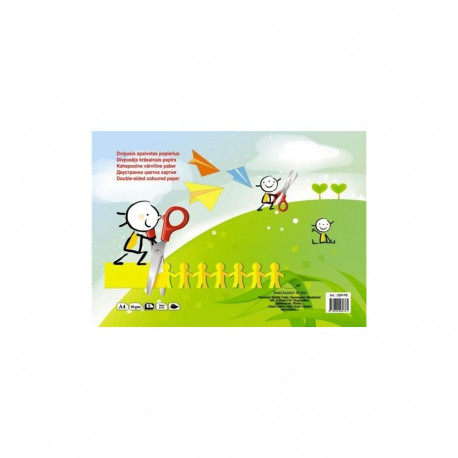 Paper SMLT color, A4, 80 g, double-sided, glued, 8 sheets