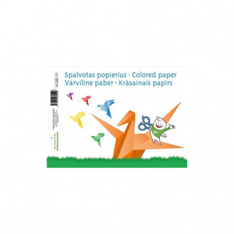 Paper SMLT color, A4, 80 g, single-sided, 8 sheets, glued