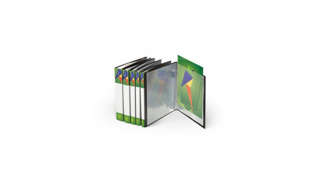 Folder with sleeves Forpus (40) A4, Black