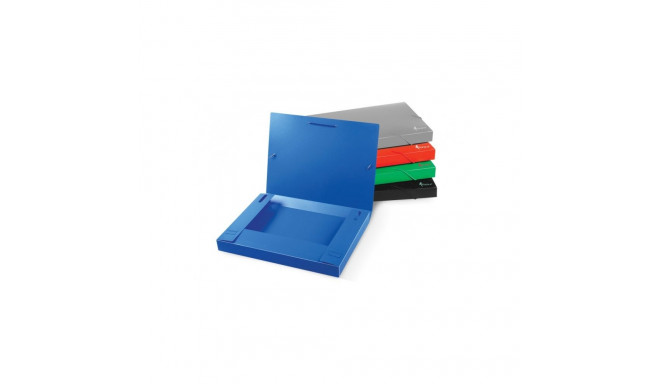 Folder-case with rubbers Forpus, A4 / 30 mm, plastic, green
