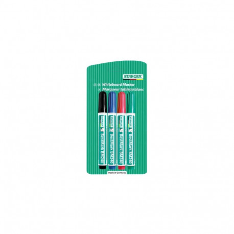 STANGER whiteboard MARKER BM240 1-3 mm, set 4-er 002510