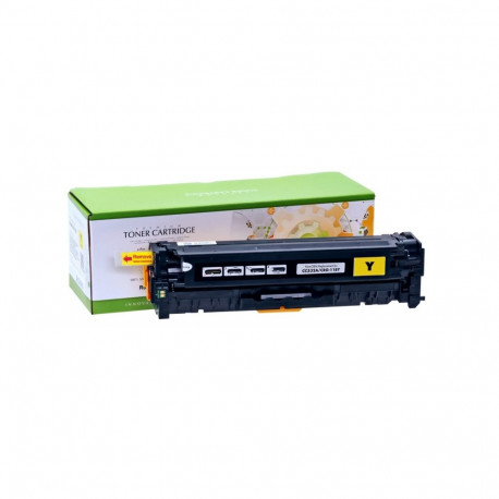 Static Control Toner Cartridge Yellow, Compatible with HP 304A (CC532A)