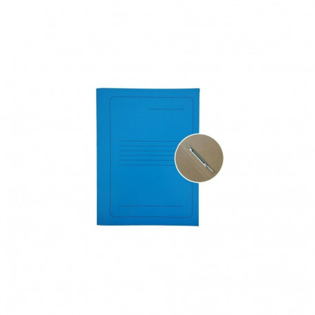 Project File A4 cardboard Smiltainis with metal clip, with print blue