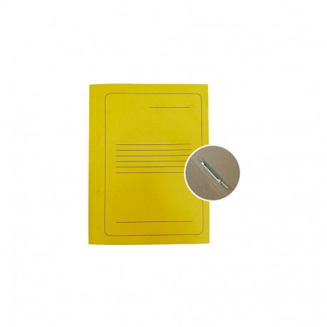 Project File A4 cardboard Smiltainis with metal clip, with print yellow