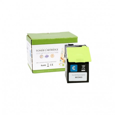 Static Control Toner Cartridge Cyan, Compatible with Lexmark 802HC (80C2HC0)
