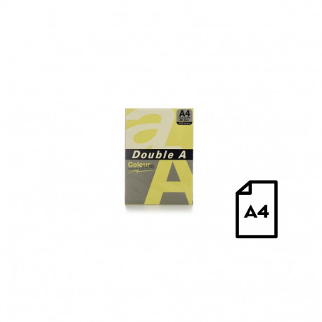 Colour paper Double A, 80g, A4, 500 sheets, Butter