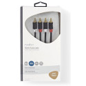 Nedis Audio Cable 2x  RCA -> 2 x RCA 3m Black