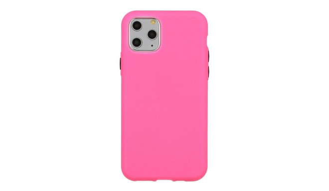 Mocco Soft Cream Silicone Back Case for Apple iPhone 12 Mini Pink