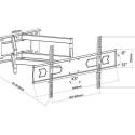 Lamex LXLCD121 TV wall swivel bracket for TVs up to 90" / 50kg