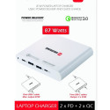 Swissten Travel Charger Notebooks and MacBook / 87W / PD3.0 / QC3.0 / PPS