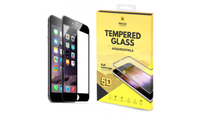 Mocco Full Glue 5D Signature Edition Tempered Glass Full Coverage with Frame Apple iPhone 6 / 6S Bla