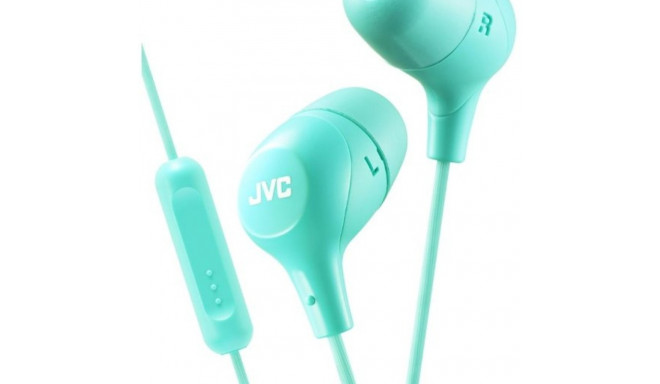JVC HA-FX38M-G-E Marshmallow Headphones with remote & microphone