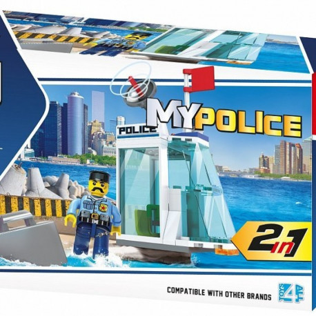 Blocki MyPolice Police station / KB0652 / Constructor with 57 parts / Age 6+