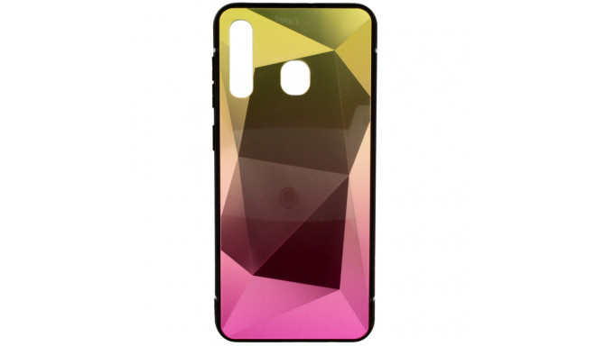 Mocco Stone Ombre Back Case Silicone Case With gradient Color For Apple iPhone 11 Pro Yellow - Pink