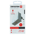Swissten 25W Samsung Super Fast Charging Travel charger with 1.2m USB-C to USB-C cable