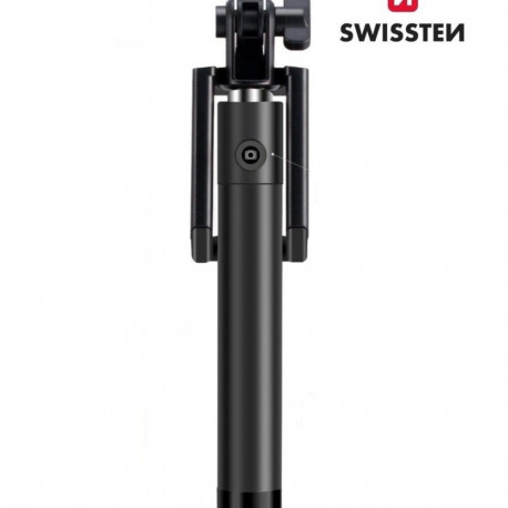 Swissten Wired Selfie Stick with Remote Button