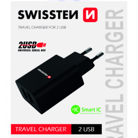 Swissten Premium Travel Charger 2 x USB 2.1А / 10.5W