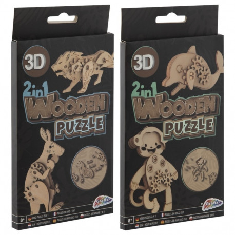 Grafix 3D puidust pusle 10 cm