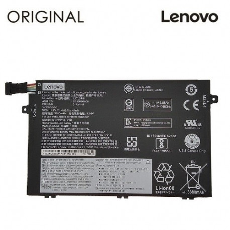 Notebook battery LENOVO L17L3P51, 3880mAh, Original
