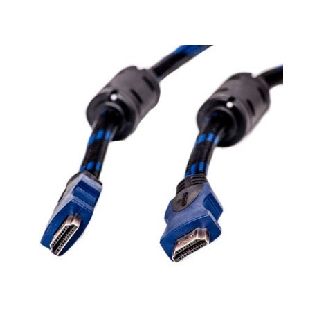 Cable HDMI - HDMI, 3m, 1.4 ver., Nylon, gold plated