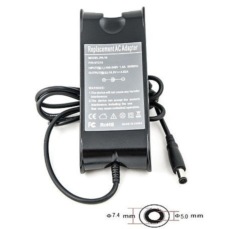 Laptop Power Adapter DELL 220V, 90W: 19.5V,4.62A