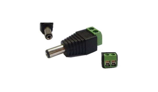 Power male connector 5.5x2.1, 10pcs