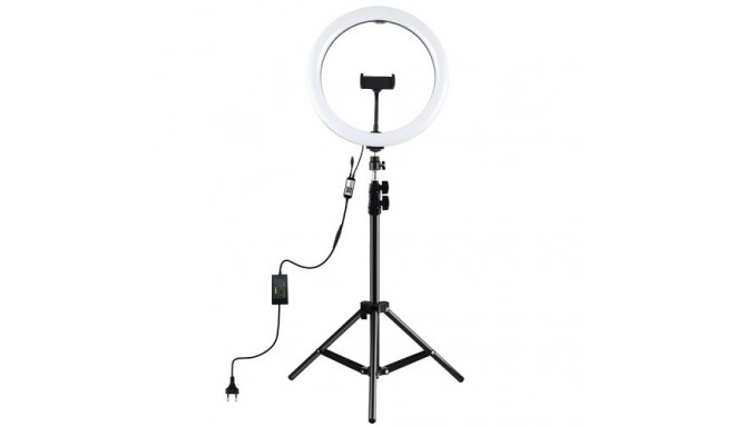 LED Ring Lamp 30cm With Desktop Tripod Mount Up To 1.1m, Phone Clamp