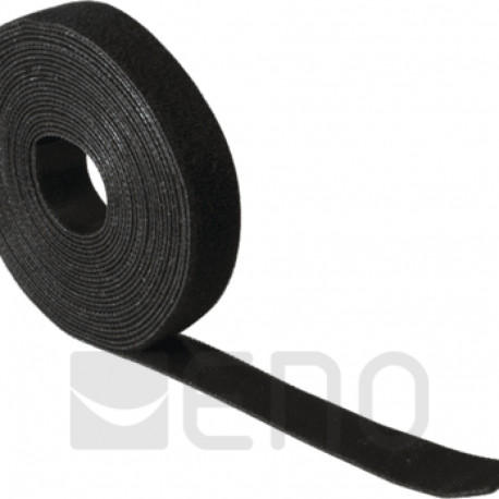 LogiLink Kabelbinder Klettband 10m schwarz