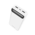 Borofone Power Bank 20000mAh BJ14A Freeway - 2xUSB - valge