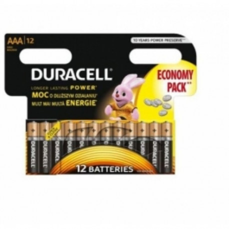 Duracell AAA MN2400 Alkaline LR03 1,5 V patareid (12tk) (EU blister)