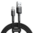 Baseus CALKLF-RG1 Cafule USB Lightning cable 2A | 3m Black+Gray Baseus CALKLF-RG1 Cafule USB Lightning cable 2A | 3m Black+Gray