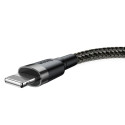 Baseus CALKLF-RG1 Cafule USB Lightning cable 2A | 3m Black+Gray Baseus CALKLF-RG1 Cafule USB Lightning cable 2A | 3m Black+Gray