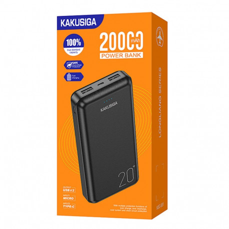 KAKUSIGA KSC-881 akupank 20000mAh | 2 x USB must