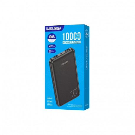 KAKUSIGA KSC-660 power bank 10000mAh | 2 x USB black