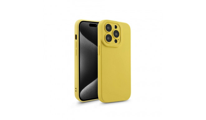 Fusion Softy silikoonkarp Apple iPhone 15 kollane