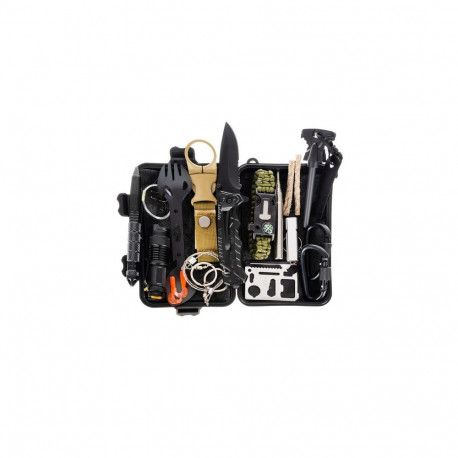 Fusion survival set 32 in 1 | thermal blanket | knife | LED light | carabiner