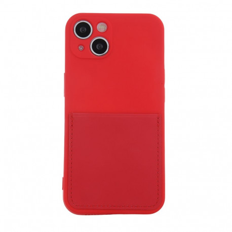 Fusion Card Case silikoonist ümbris Apple iPhone 14 Pro punane