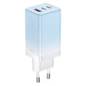 Baseus CCGP050103 DZ-HW Baseus GaN3 Pro Fast Charger 2C+U 65W EU Cloud Blue (With Dynamic Series Fas