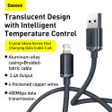 Baseus Crystal cable USB to Lightning, 2.4A 1.2m black