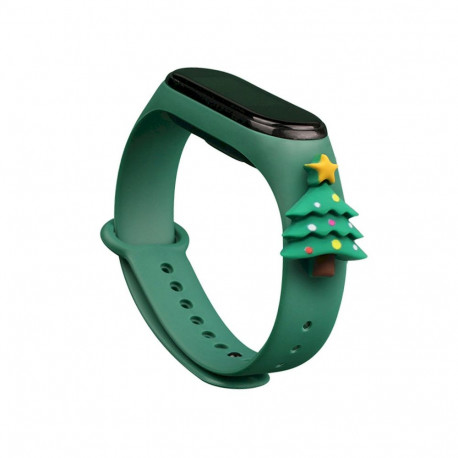 Fusion Xmas Christmas Tree band Xiaomi Mi Band 3 | 4 roheline