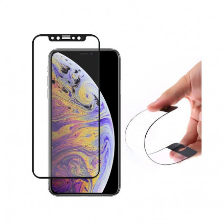 GoodBuy Flexible 9H täielikult kaetud raamiga Apple iPhone 12 | 12 Pro must