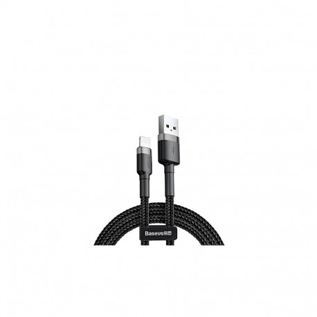Baseus Cafule Cable Durable Nylon Braided Wire USB | Lightning QC3.0 1.5A 2M black (CALKLF-CG1)