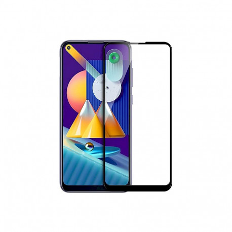 Fusion Full Glue 5D Tempered Glass Full Coveraged with Frame Samsung M115 Galaxy M11 | A115 Galaxy A