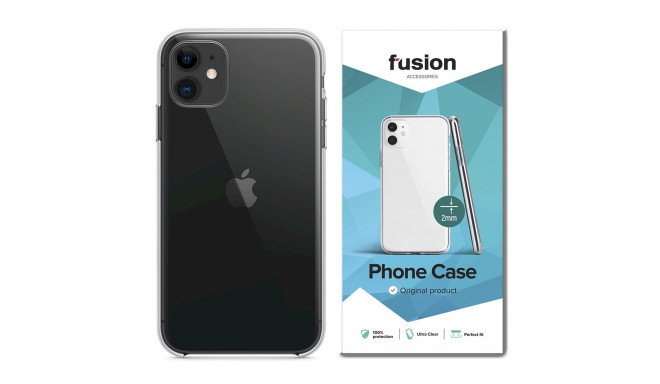 Fusion Ultra Clear Series 2 mm silikoonist ümbris Apple iPhone 12 Pro Max läbipaistvale (EU Blister)