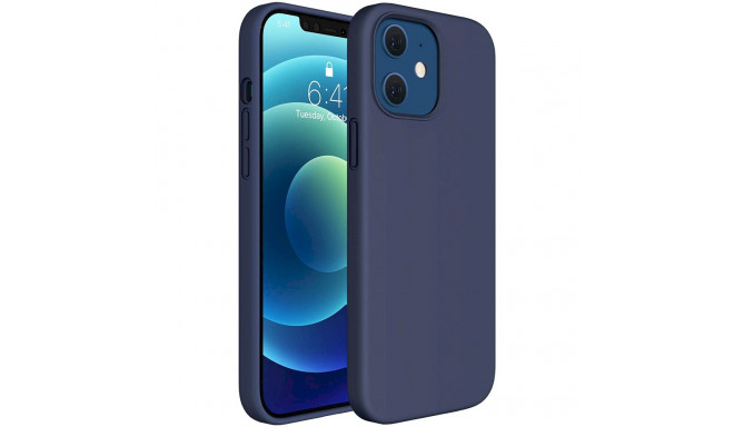 Fusion Elegance Fiber Protect silikoonist ümbris Apple iPhone 12 Pro Max Sinine