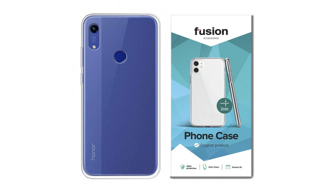 Fusion Ultra Clear Series 2 mm silikoonist ümbris Honor 8A läbipaistvale (EU Blister)