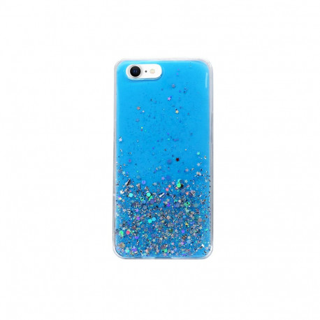 Fusion Glue Glitter Back Case Silikoonist ümbris Apple iPhone 12 Mini siniseks
