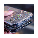 Fusion Glue Glitter Back Case Silikoonist ümbris Apple iPhone 12 Pro Max siniseks
